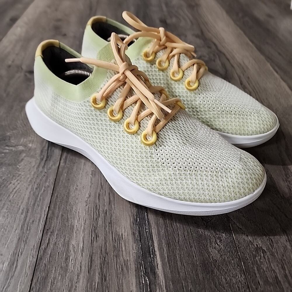 All Birds Men’s Tree Dasher TD Green/Yellow Running Shoes Sneakers Sz M12